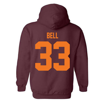 Virginia Tech - NCAA Football : Ben Bell - Classic Shersey Hooded Sweatshirt-1