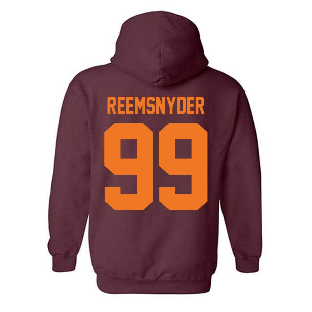 Virginia Tech - NCAA Football : Cole Reemsnyder - Classic Shersey Hooded Sweatshirt-1