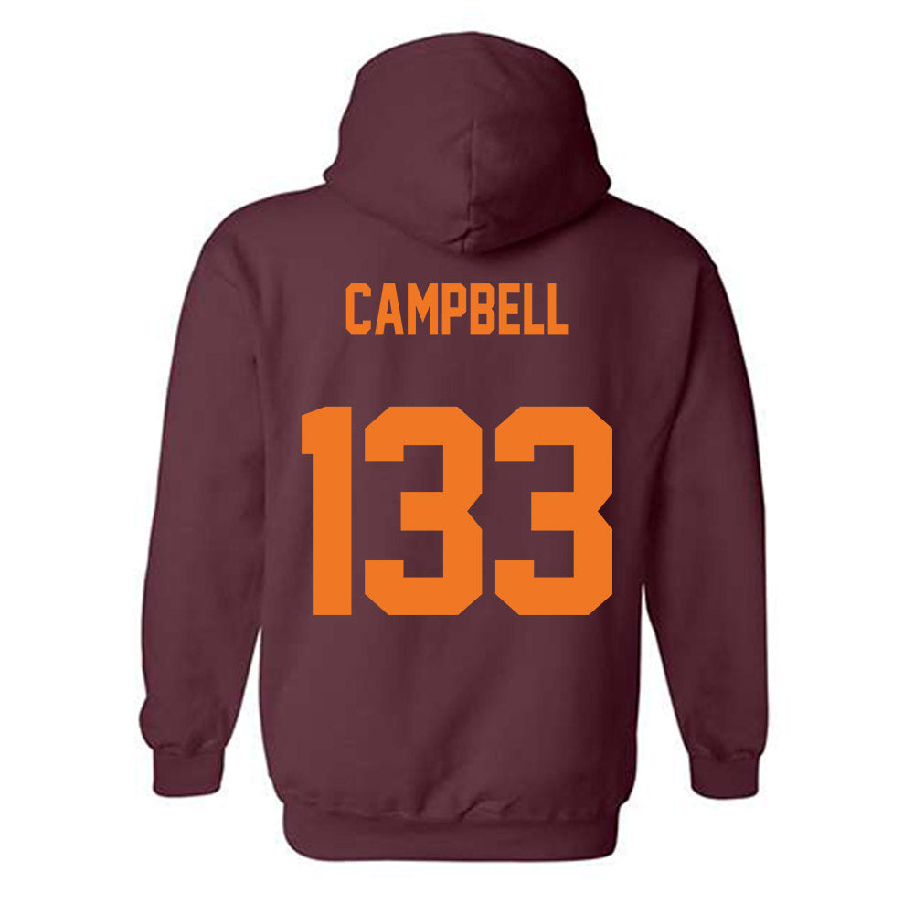 Virginia Tech - NCAA Wrestling : Dillon Campbell - Classic Shersey Hooded Sweatshirt-1