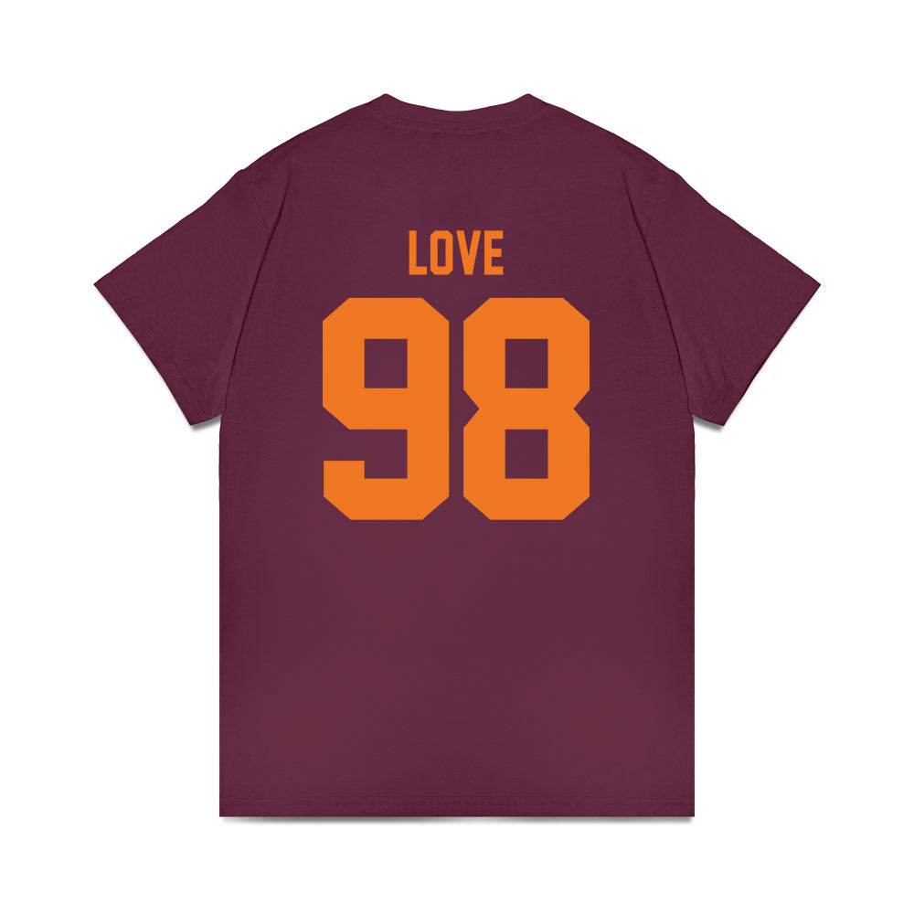 Virginia Tech - NCAA Football : Will Love - Classic Shersey Heavy Cotton™ T-Shirt-1