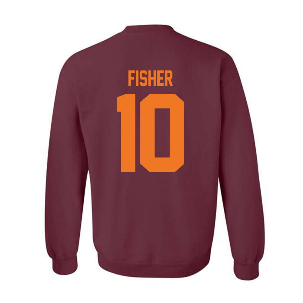 Virginia Tech - NCAA Softball : Addyson Fisher - Classic Shersey Crewneck Sweatshirt-1