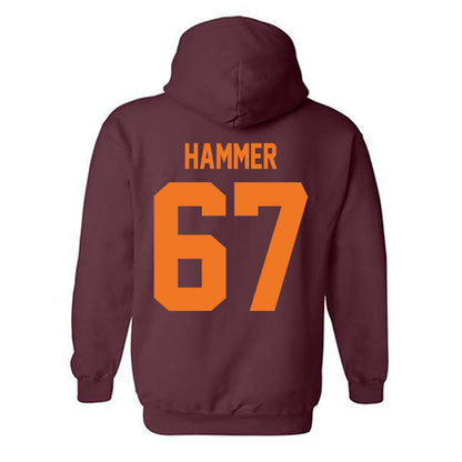 Virginia Tech - NCAA Football : Hannes Hammer - Classic Shersey Hooded Sweatshirt-1