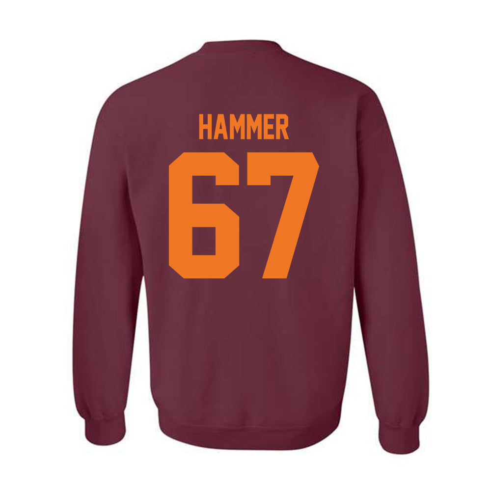 Virginia Tech - NCAA Football : Hannes Hammer - Classic Shersey Crewneck Sweatshirt-1