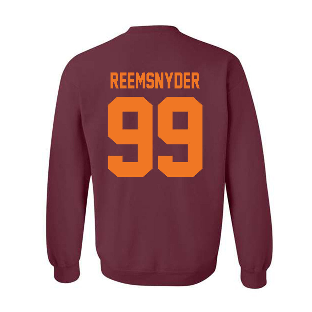 Virginia Tech - NCAA Football : Cole Reemsnyder - Classic Shersey Crewneck Sweatshirt-1