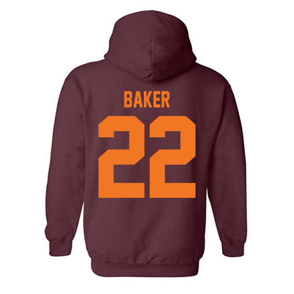 Virginia Tech - NCAA Football : Bryce Baker - Classic Shersey Hooded Sweatshirt-1
