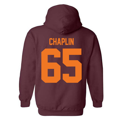Virginia Tech - NCAA Football : Xavier Chaplin - Classic Shersey Hooded Sweatshirt-1