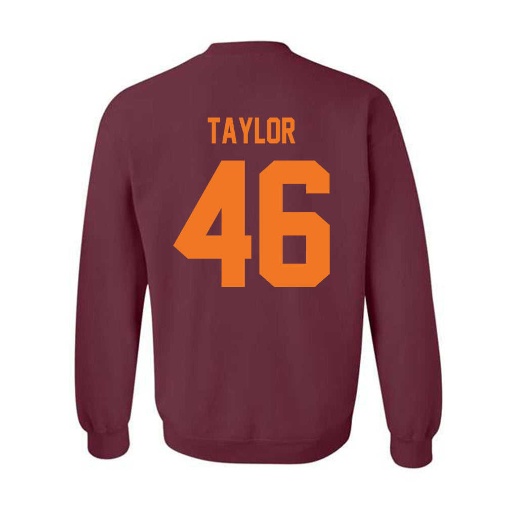 Virginia Tech - NCAA Football : Darius Taylor - Classic Shersey Crewneck Sweatshirt-1