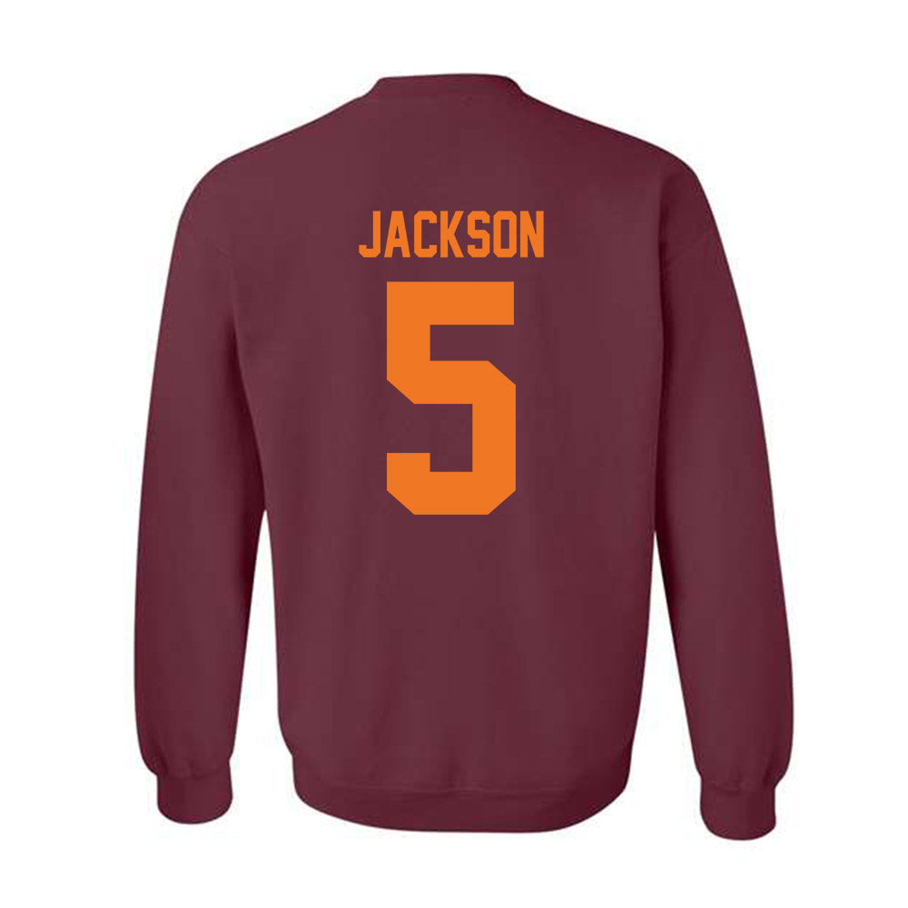 Virginia Tech - NCAA Football : Marlion Jackson - Classic Shersey Crewneck Sweatshirt-1