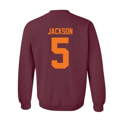 Virginia Tech - NCAA Football : Marlion Jackson - Classic Shersey Crewneck Sweatshirt-1