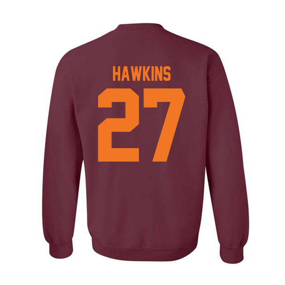 Virginia Tech - NCAA Football : Marcellous Hawkins - Classic Shersey Crewneck Sweatshirt-1