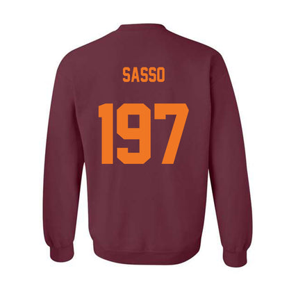Virginia Tech - NCAA Wrestling : Sonny Sasso - Classic Shersey Crewneck Sweatshirt-1