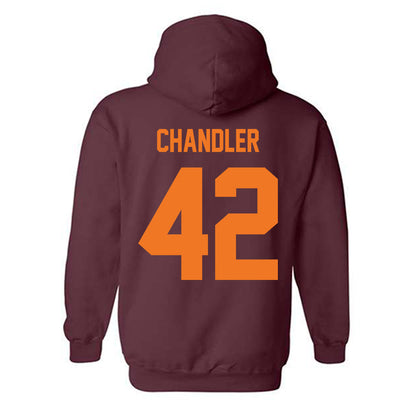 Virginia Tech - NCAA Baseball : Aimon Chandler - Classic Shersey Hooded Sweatshirt-1