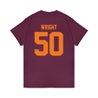 Virginia Tech - NCAA Football : Nathaniel Wright - Classic Shersey Heavy Cotton™ T-Shirt-1