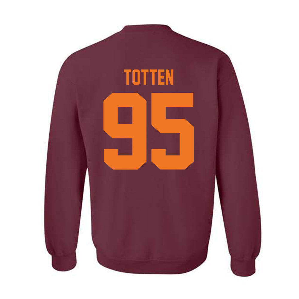 Virginia Tech - NCAA Football : Nathan Totten - Classic Shersey Crewneck Sweatshirt-1
