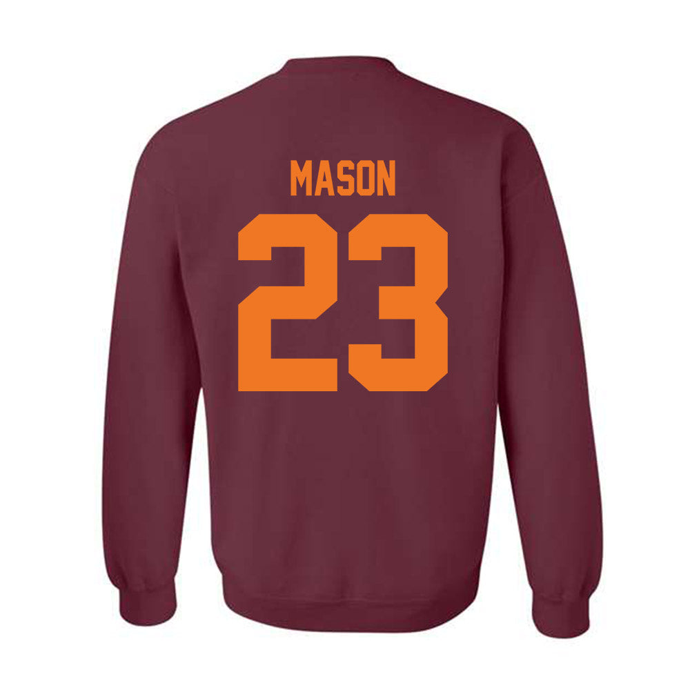 Virginia Tech - NCAA Football : Tyler Mason - Classic Shersey Crewneck Sweatshirt-1