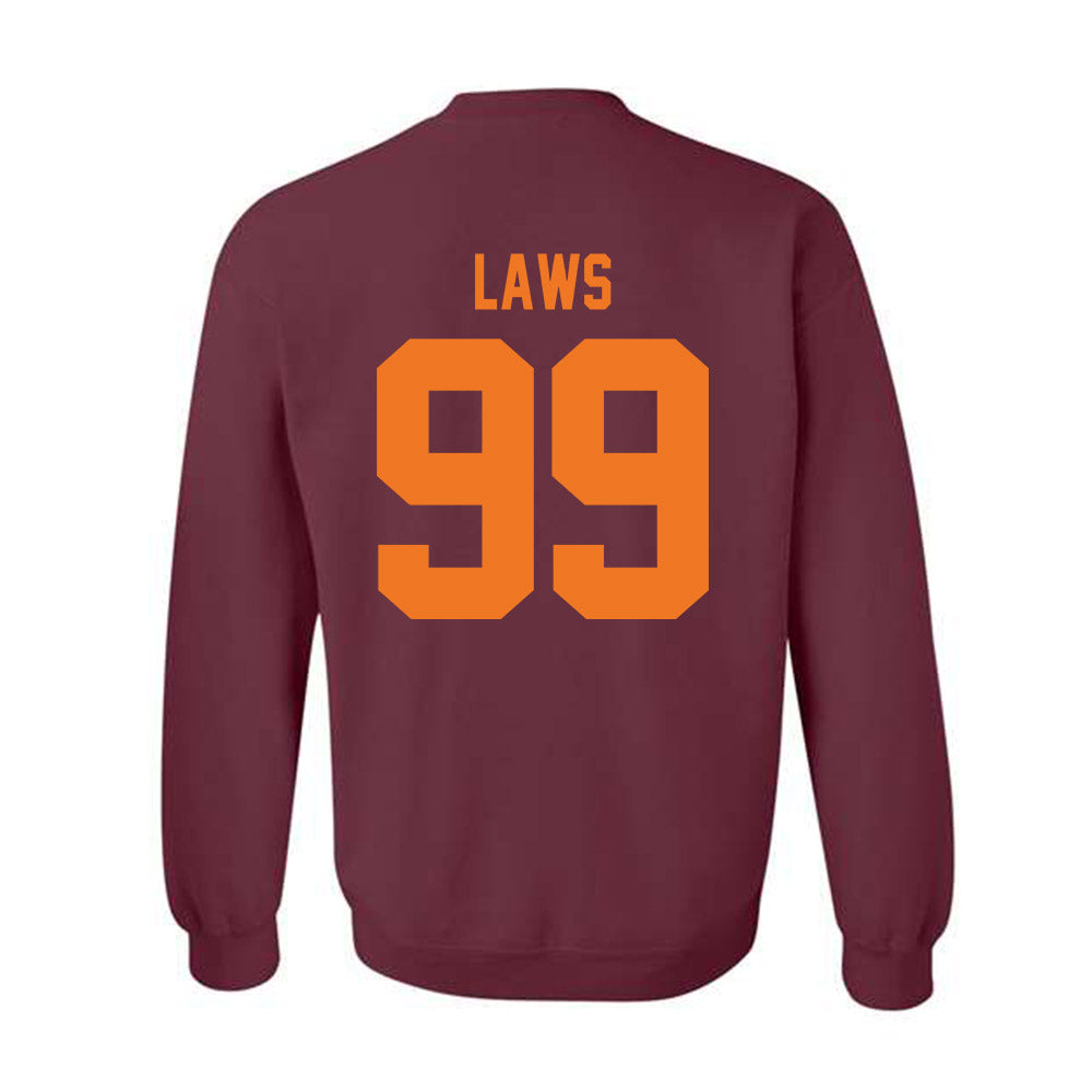 Virginia Tech - NCAA Football : Emmett Laws - Classic Shersey Crewneck Sweatshirt-1