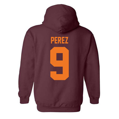 Virginia Tech - NCAA Men's Soccer : Alex Perez - Classic Shersey Hooded Sweatshirt-1