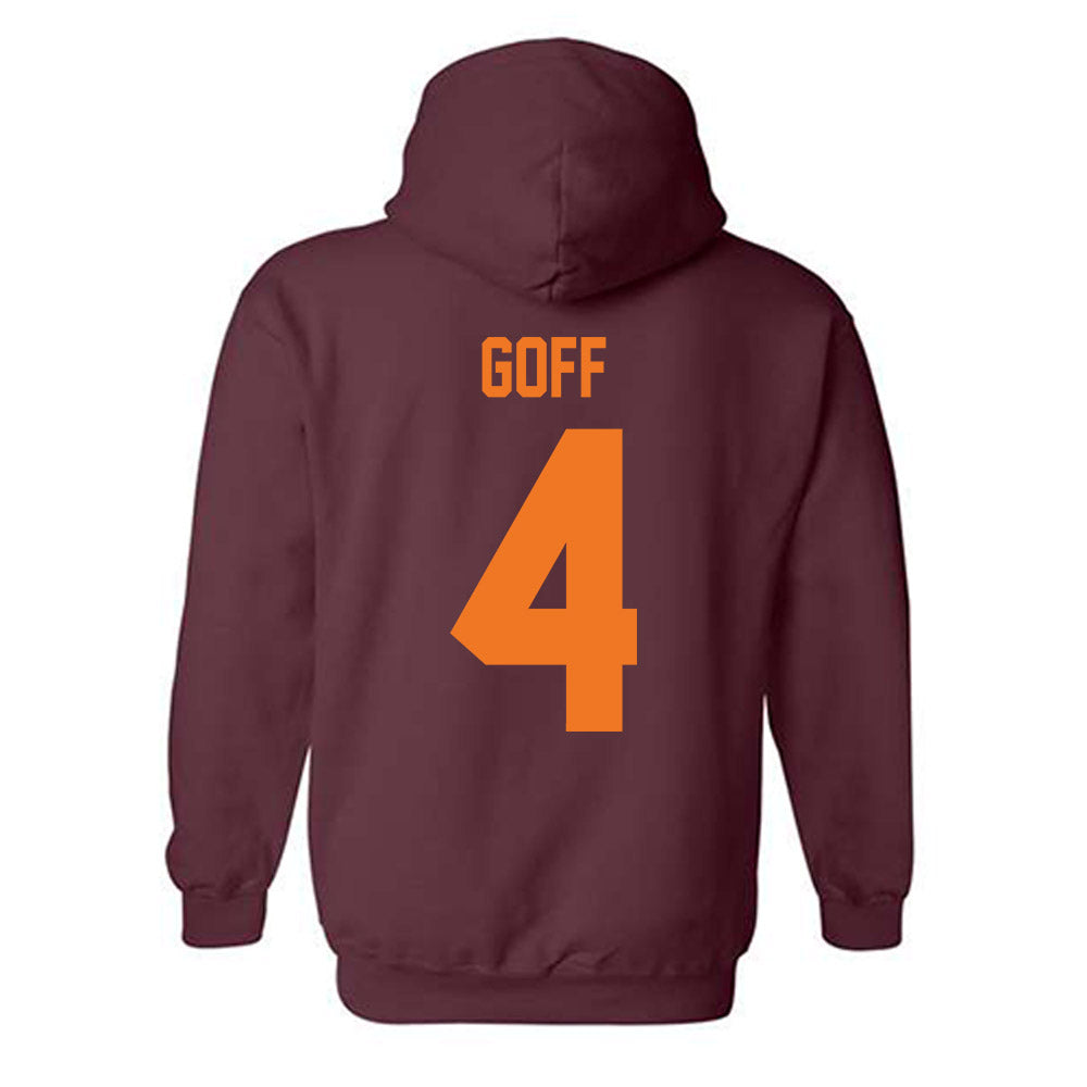 Virginia Tech - NCAA Women's Basketball : Natalee Goff - Classic Shersey Hooded Sweatshirt-1