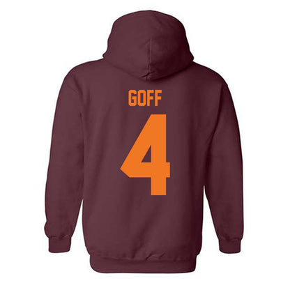 Virginia Tech - NCAA Women's Basketball : Natalee Goff - Classic Shersey Hooded Sweatshirt-1