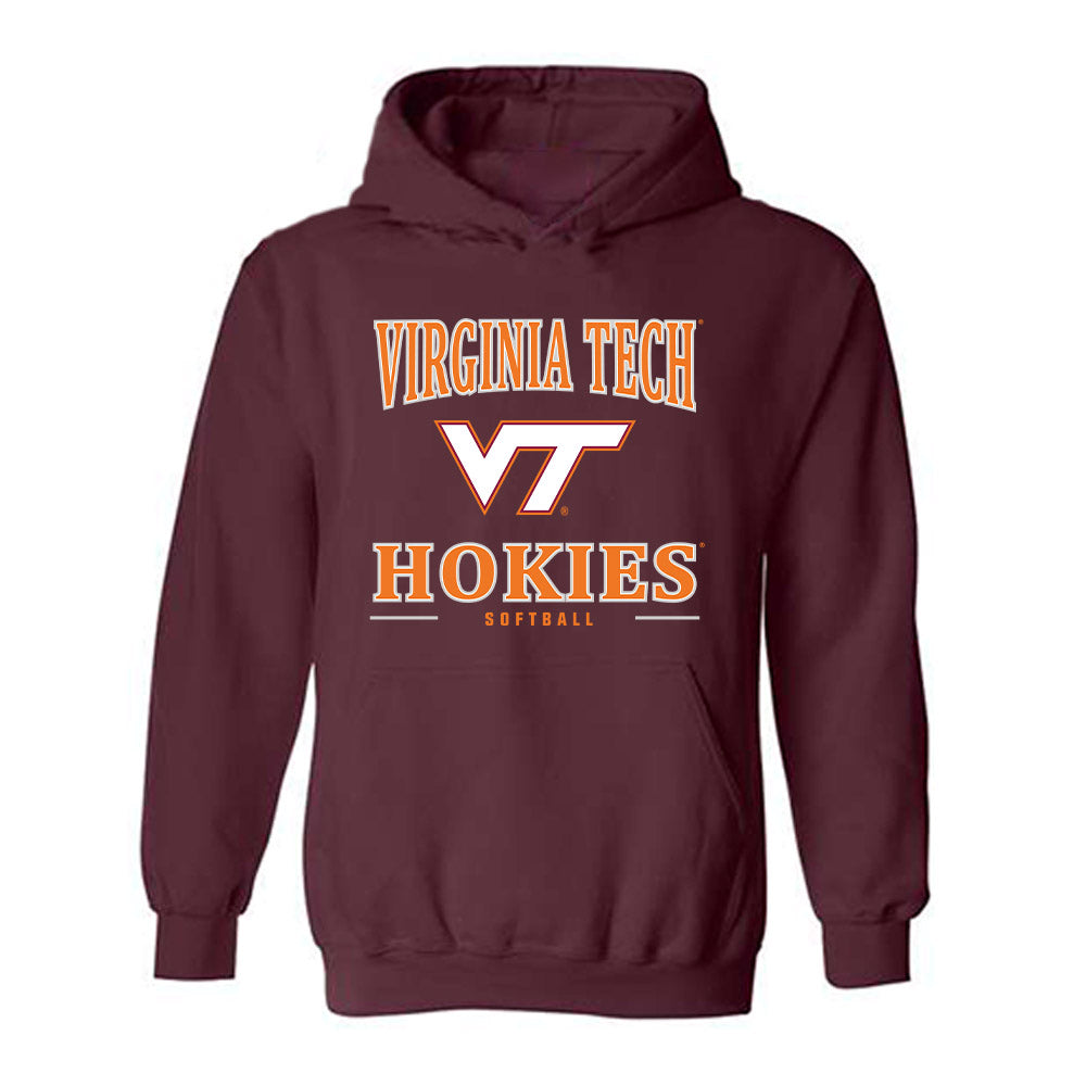 Virginia Tech - NCAA Softball : Avery Layton - Classic Shersey Hooded Sweatshirt-0