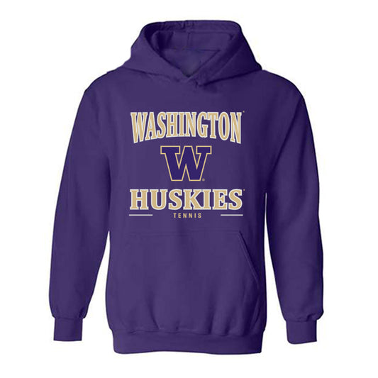 Washington - NCAA Men's Tennis : Penn Charusorn - Classic Shersey Hooded Sweatshirt-0