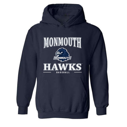 Monmouth - NCAA Baseball : Matthew Rich - Classic Shersey Hooded Sweatshirt-0