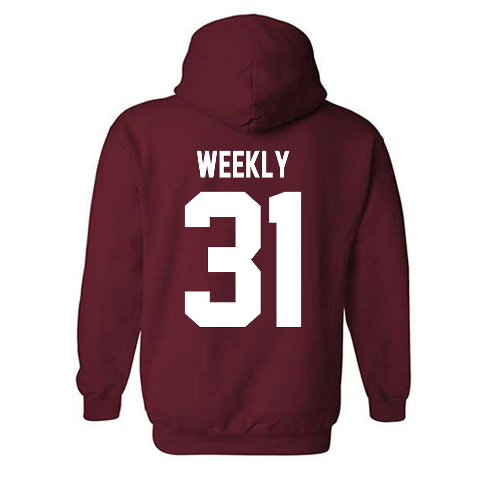 NMSU - NCAA Baseball : Dylan Weekly - Classic Shersey Hooded Sweatshirt-1