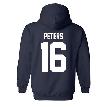 Xavier - NCAA Baseball : Eddie Peters - Classic Shersey Hooded Sweatshirt-1