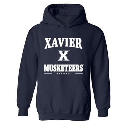 Xavier - NCAA Baseball : Roger Niedermaier - Classic Shersey Hooded Sweatshirt-0