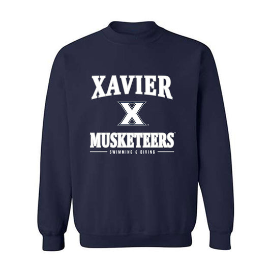 Xavier - NCAA Men's Swimming & Diving : Zakary Guenther - Classic Shersey Crewneck Sweatshirt-0
