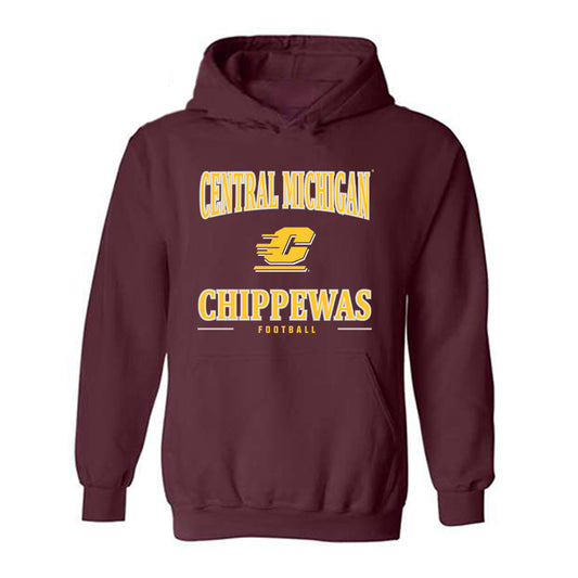Central Michigan - NCAA Football : Nic DiSanto - Classic Shersey Hooded Sweatshirt-0