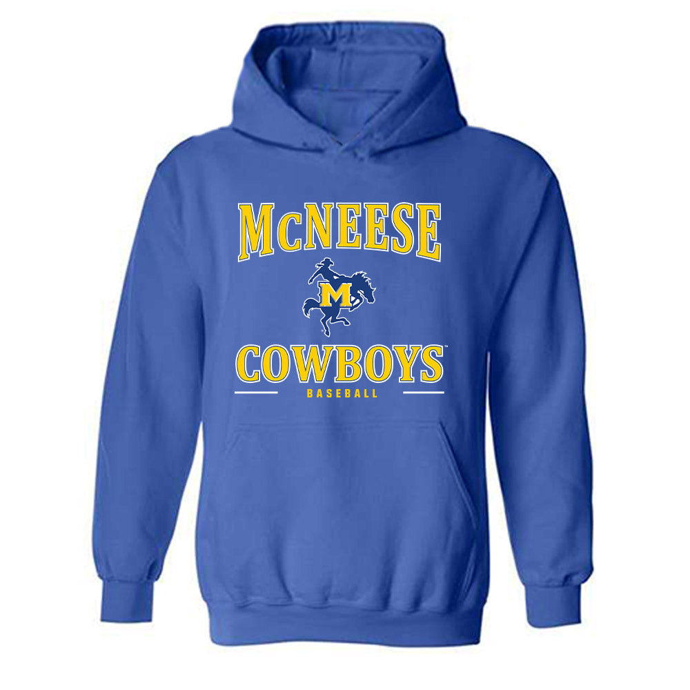 McNeese State - NCAA Baseball : Ty Howry - Classic Shersey Hooded Sweatshirt-0