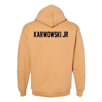 Michigan Tech - NCAA Football : Brett Karwowski Jr - Classic Shersey Hooded Sweatshirt-1