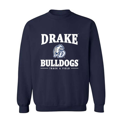 Drake - NCAA Men's Track & Field : Xavier Baldwin - Classic Shersey Crewneck Sweatshirt-0