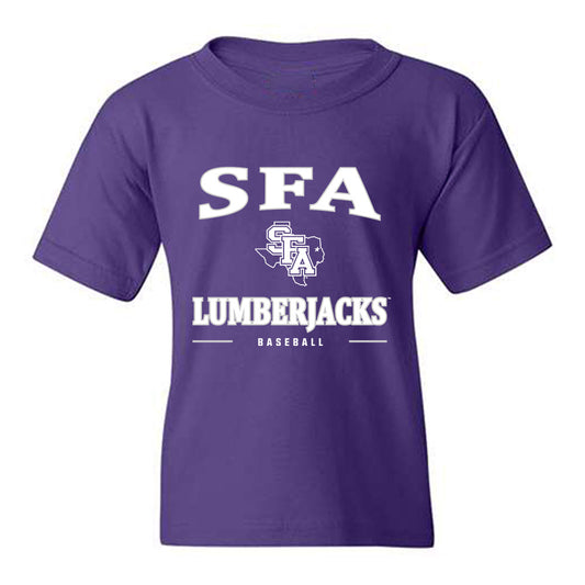 SFA - NCAA Baseball : Rodric Black - Classic Shersey Youth T-Shirt-0