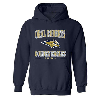 Oral Roberts - NCAA Baseball : Cooper Kelly - Classic Shersey Hooded Sweatshirt-0