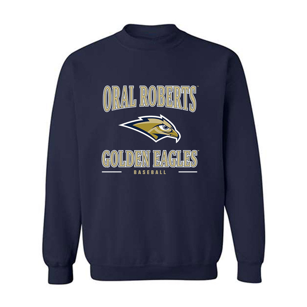 Oral Roberts - NCAA Baseball : Tanner McMurray - Classic Shersey Crewneck Sweatshirt-0