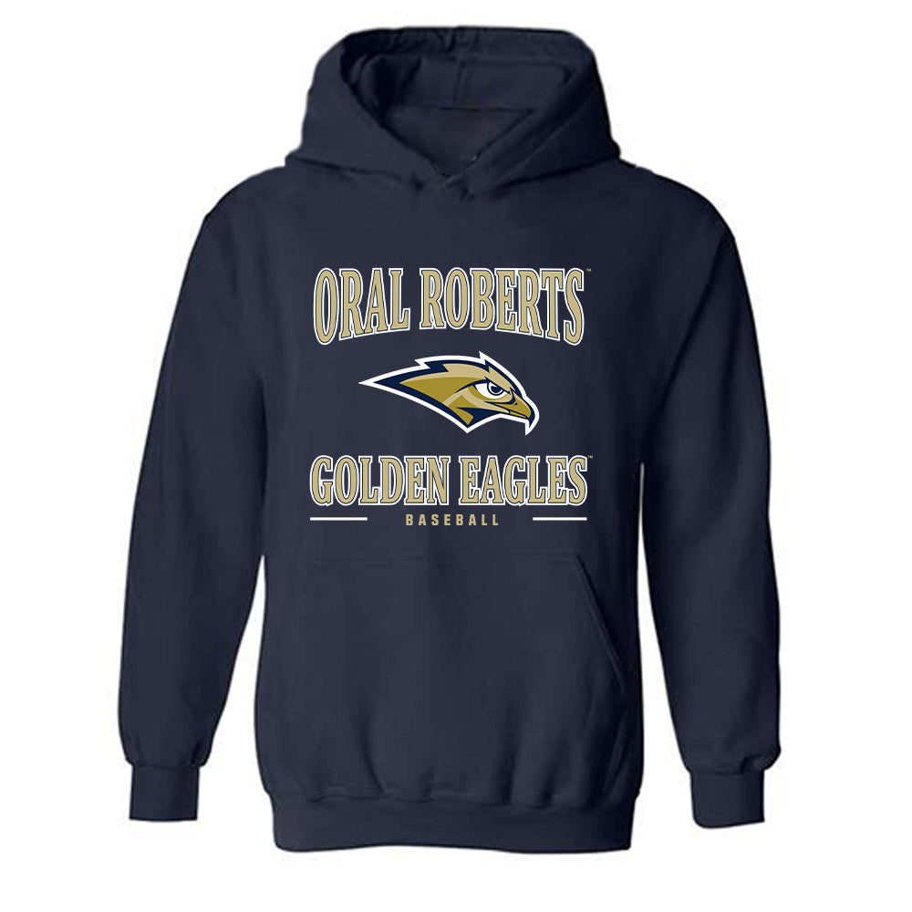 Oral Roberts - NCAA Baseball : Jackson Gamble - Classic Shersey Hooded Sweatshirt-0