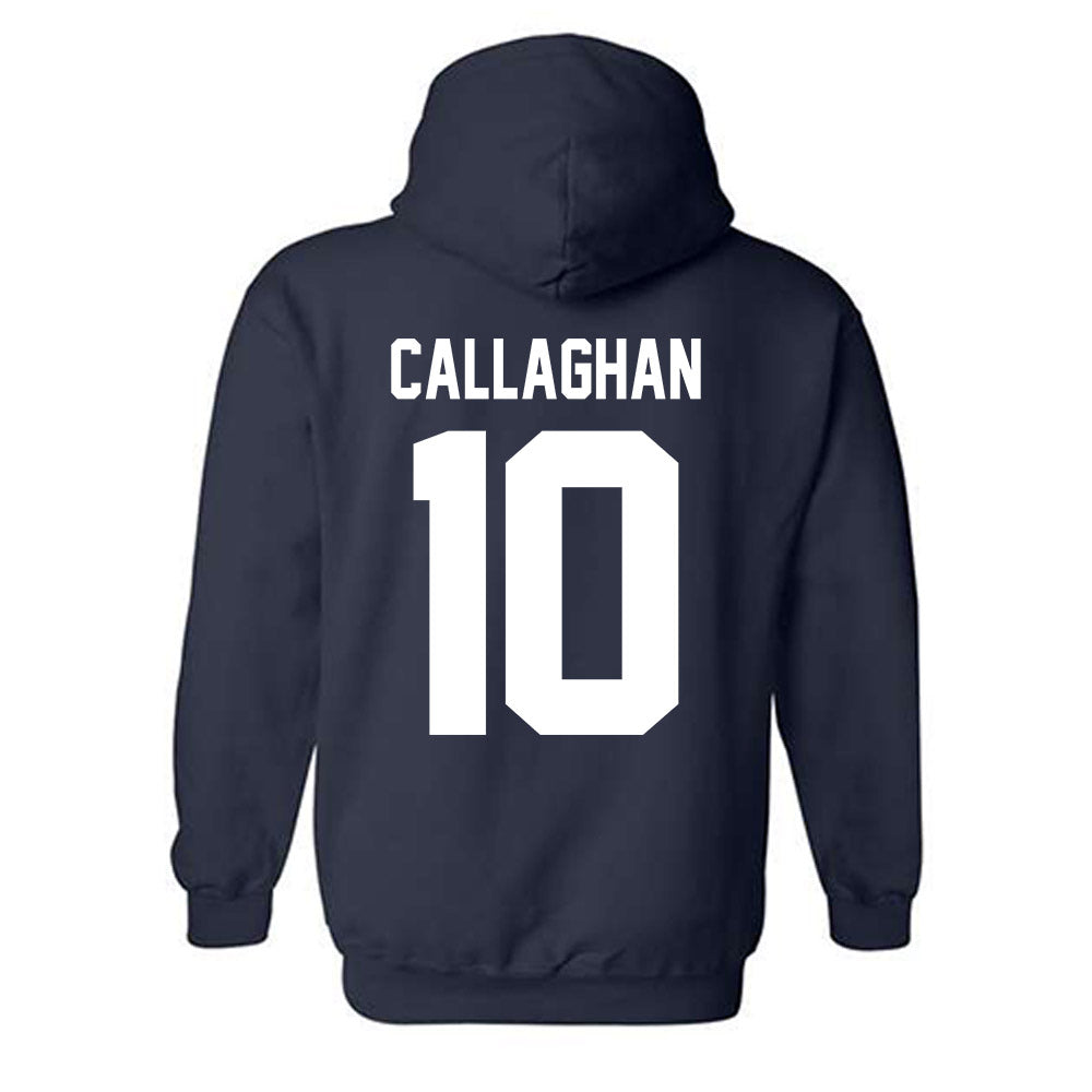Utah State - NCAA Men's Basketball : Solomon Callaghan - Classic Shersey Hooded Sweatshirt-1