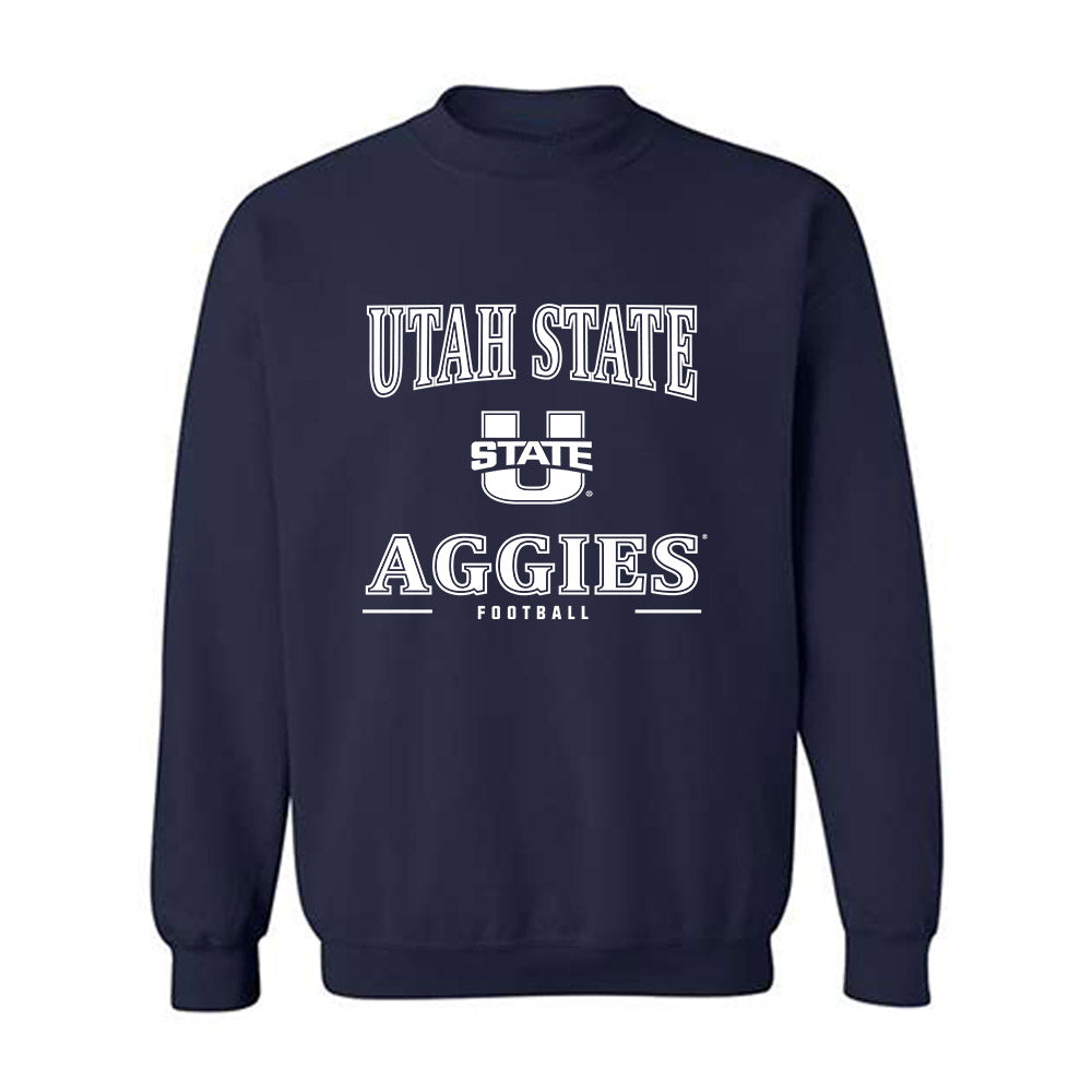 Utah State - NCAA Football : Tyler Masdea - Classic Shersey Crewneck Sweatshirt-0