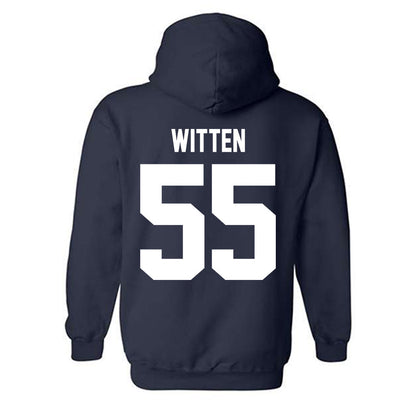 Rice - NCAA Football : CJ Witten - Classic Shersey Hooded Sweatshirt-1