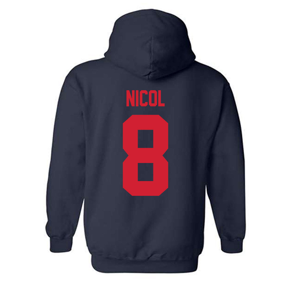 Robert Morris - NCAA Men's Soccer : Emeric Nicol - Classic Shersey Hooded Sweatshirt-1