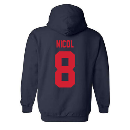 Robert Morris - NCAA Men's Soccer : Emeric Nicol - Classic Shersey Hooded Sweatshirt-1