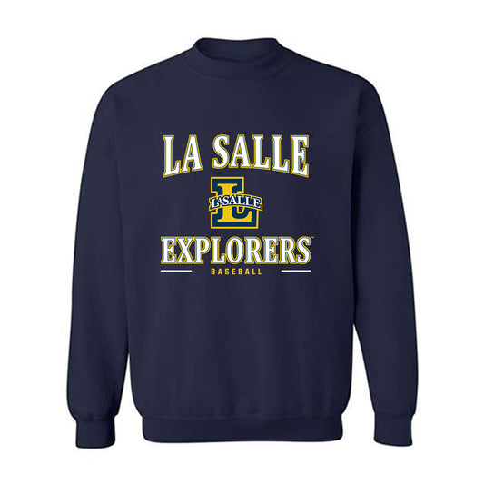 La Salle - NCAA Baseball : Jackson Peper - Classic Shersey Crewneck Sweatshirt-0