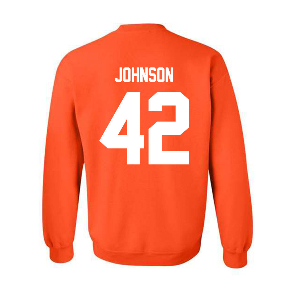 SHSU - NCAA Baseball : Zakery Johnson - Classic Shersey Crewneck Sweatshirt-1