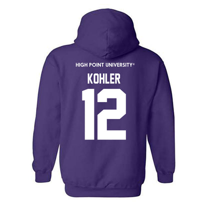 High Point - NCAA Baseball : Jace Kohler - Classic Shersey Hooded Sweatshirt-1