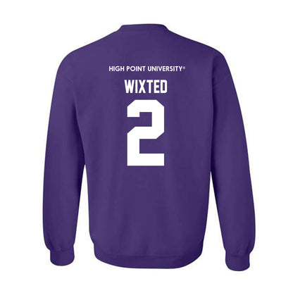 High Point - NCAA Men's Lacrosse : Justin Wixted - Classic Shersey Crewneck Sweatshirt-1