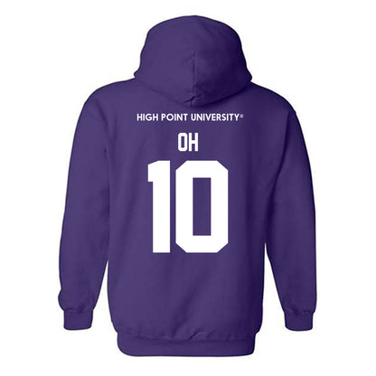 High Point - NCAA Baseball : Seojun Oh - Classic Shersey Hooded Sweatshirt-1
