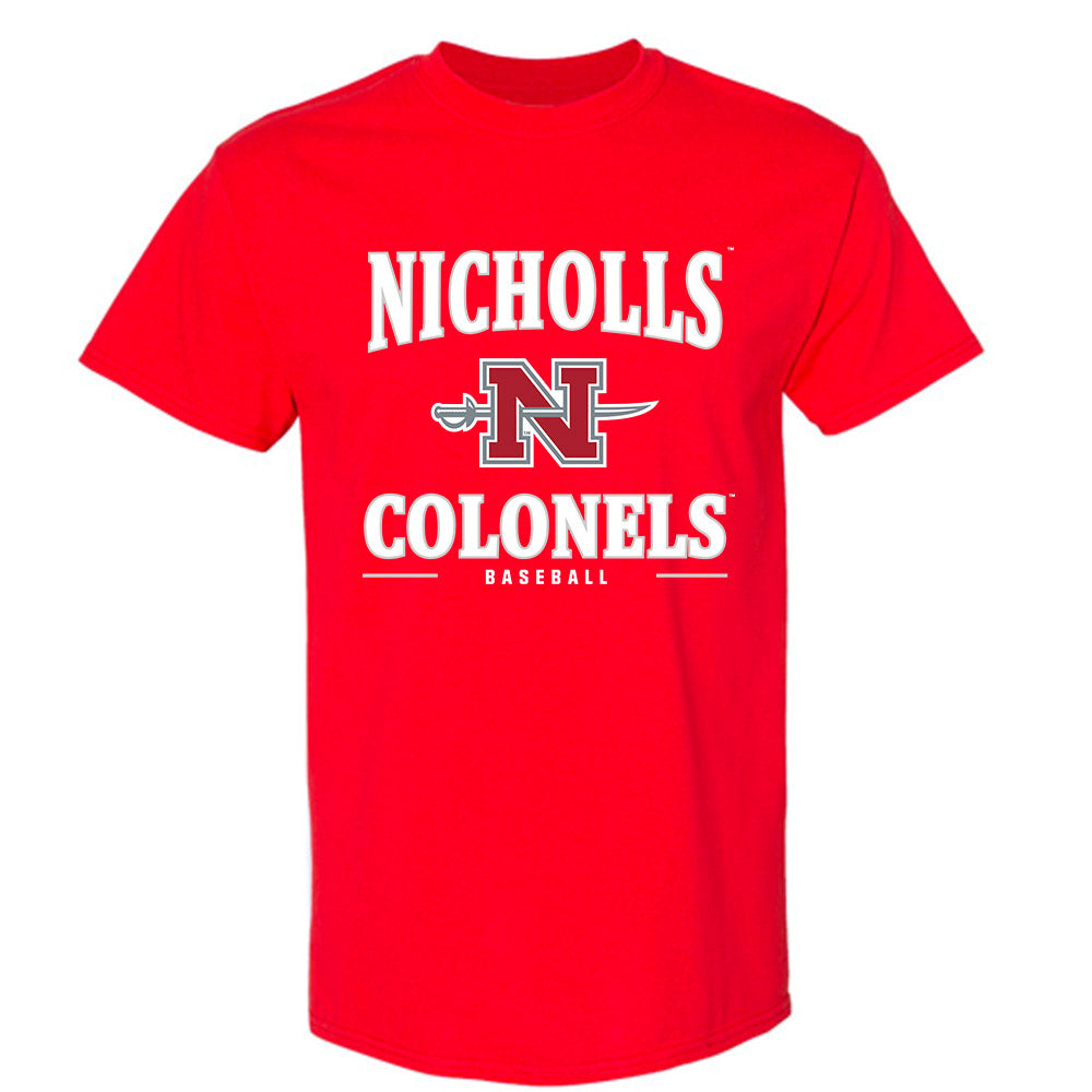 Nicholls State - NCAA Baseball : Cole Poirrier - Classic Shersey T-Shirt-0
