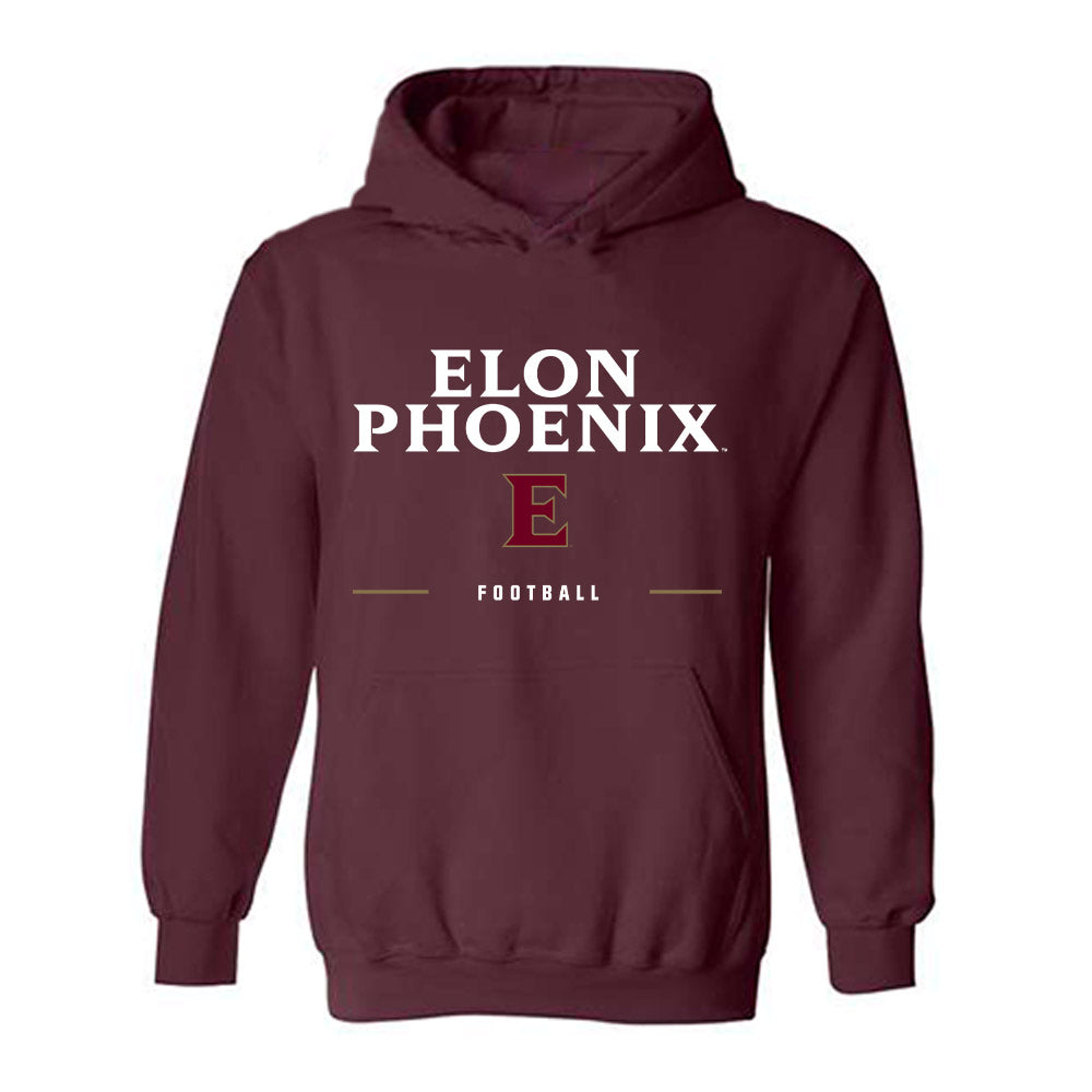 Elon - NCAA Football : Tanner Payne - Classic Shersey Hooded Sweatshirt-0
